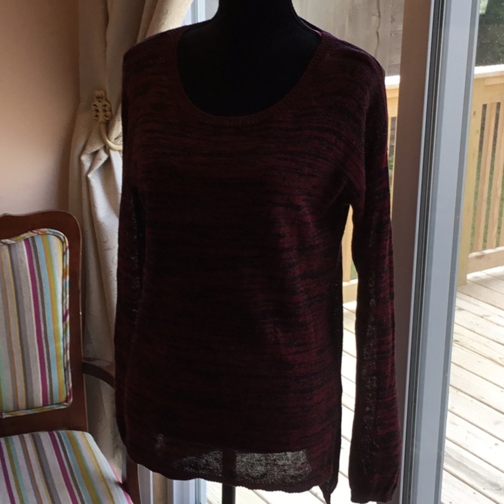 DKNY Black and Red Shirt/Sweater